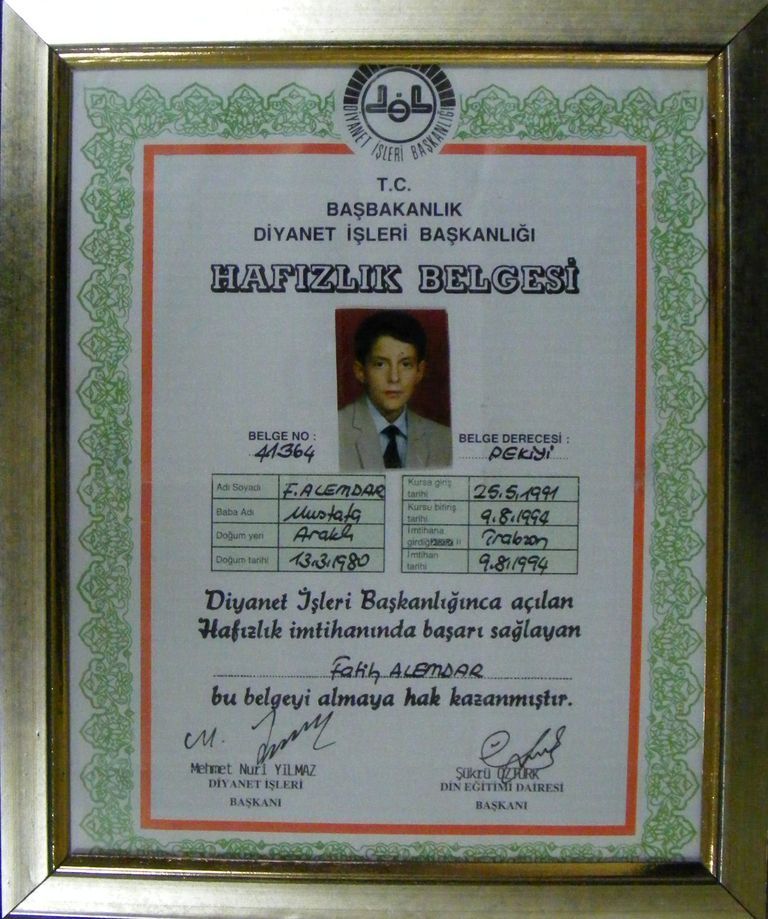 Hafizlik Belgem.---Tam boy grmek iin tiklayin...